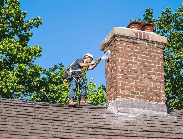 Willimantic Chimney Sweep performing an inspection with advanced tools in Willimantic, CT