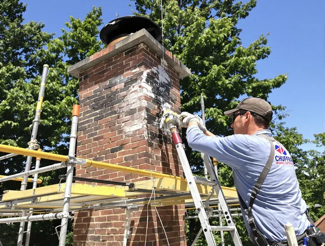 Structural chimney repair by Willimantic Chimney Sweep in Willimantic, CT