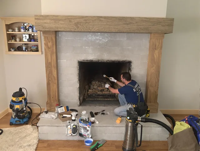 Detailed creosote removal process by Willimantic Chimney Sweep in Willimantic, CT