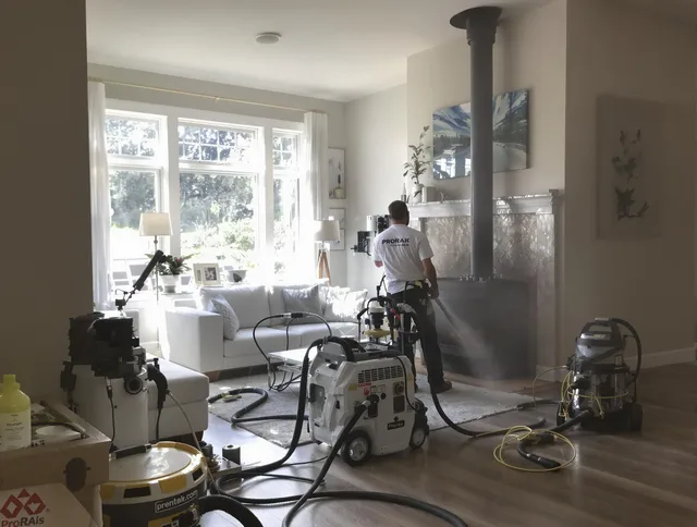 Soot removal service by Willimantic Chimney Sweep for a fireplace in Willimantic, CT